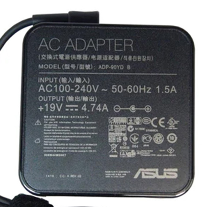 Original ASUS 19V 4.74A 90W Notebook Power Supply AC Adapter ADP-90YD B for Asus Zenbook, 4.5*3.0mm